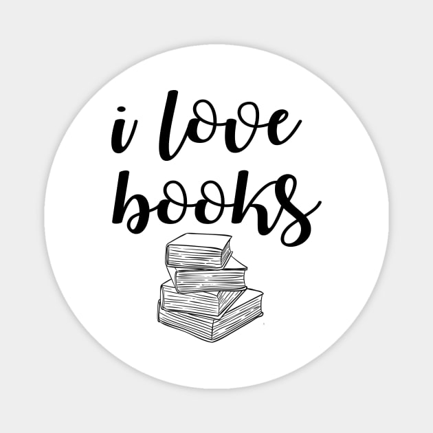 I Love Books Magnet by lonway